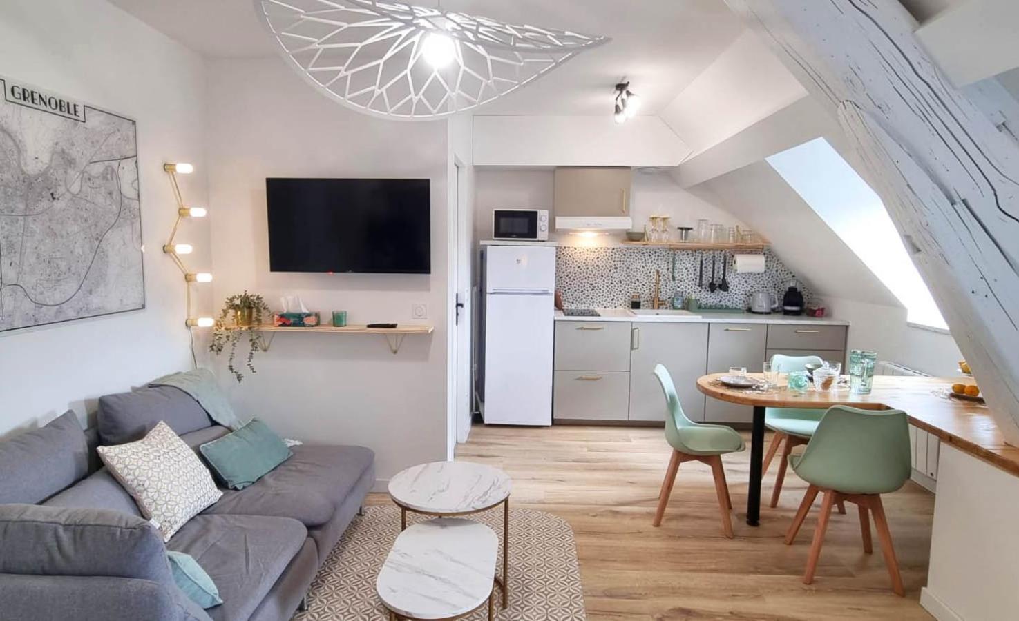 Appartement Hagaki Vue Panoramique Proche Gare Netflix Grenoble Exterior foto